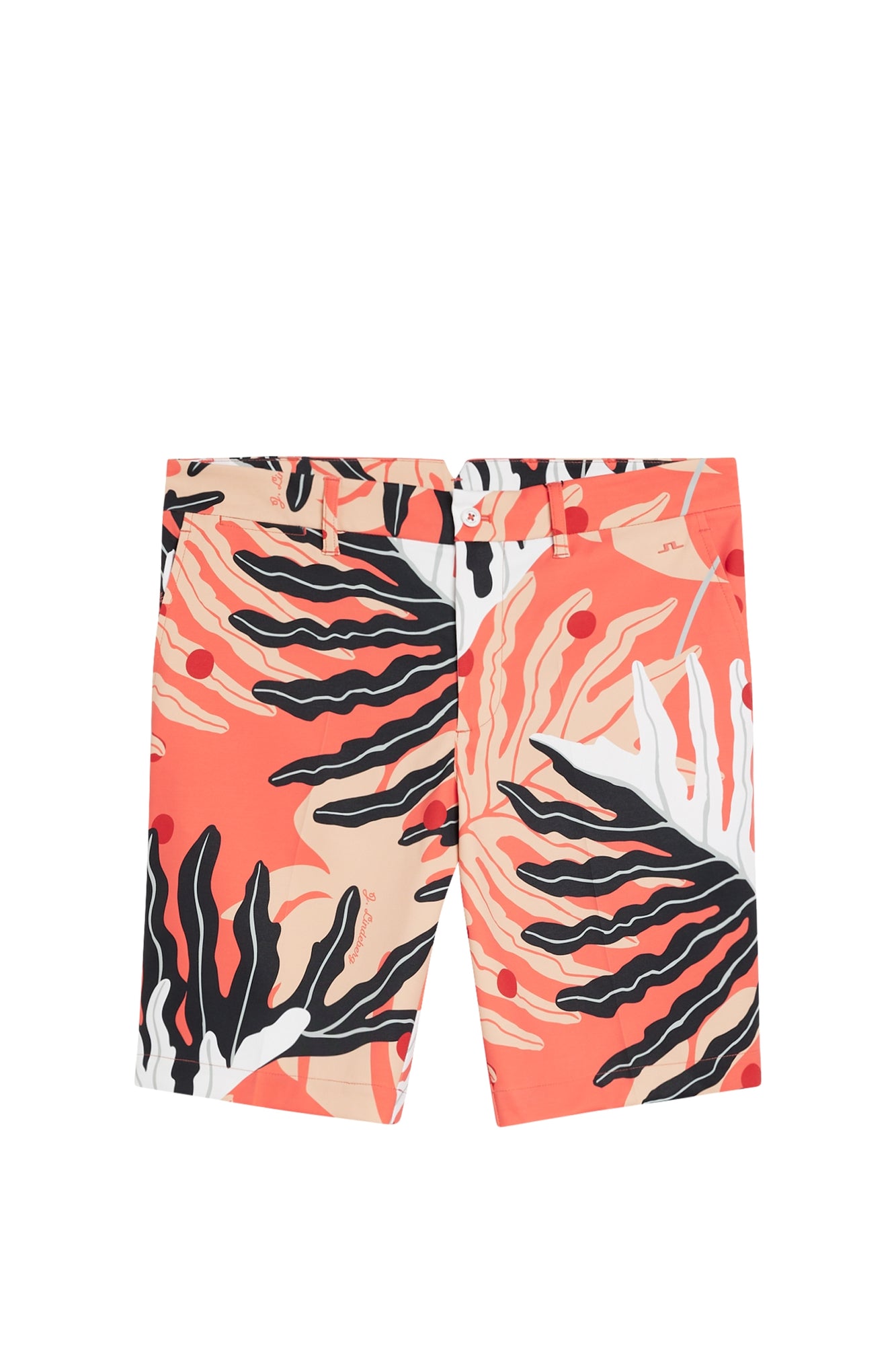 Men | Eloy Print Shorts | Paradise Monstera Coral