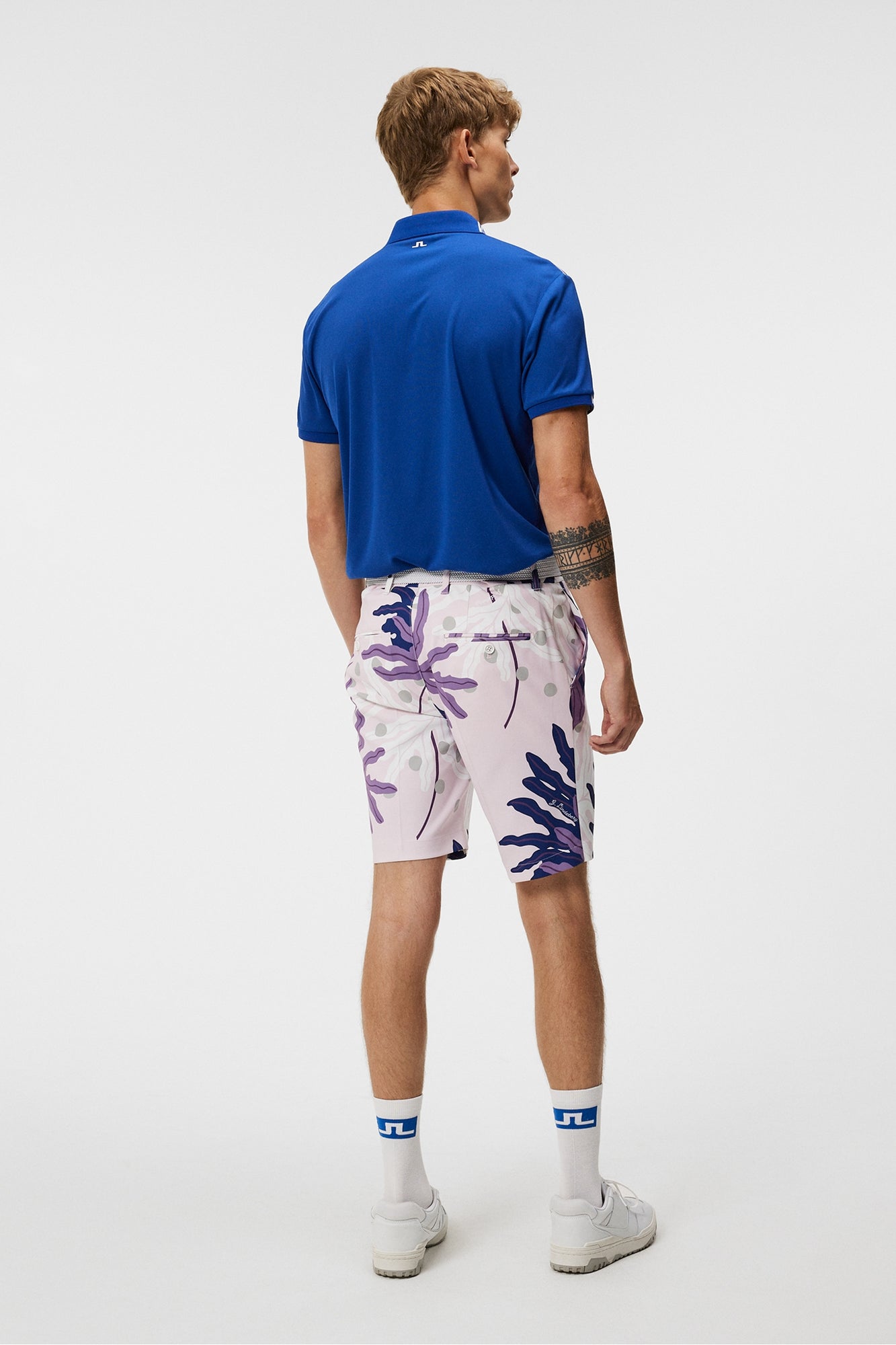 Men | Eloy Print Shorts | Paradise Monstera Pink