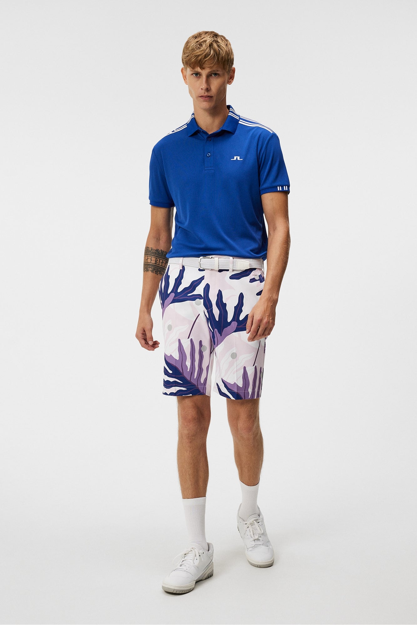 Men | Eloy Print Shorts | Paradise Monstera Pink