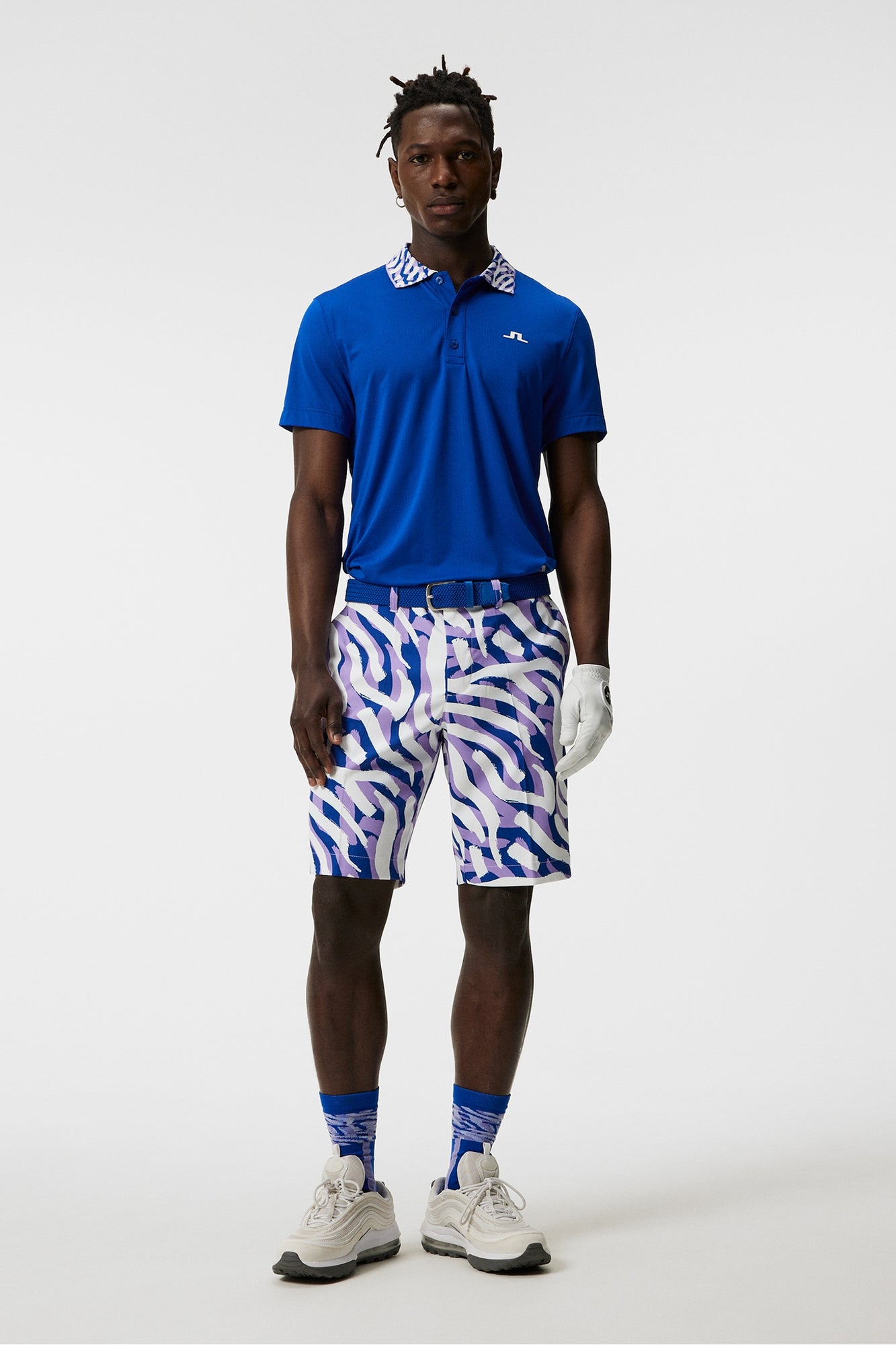 Men | Eloy Print Shorts | Purple Painted Zebra