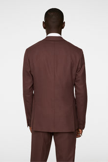 Men | Elton U Active Hopsack Blazer | Bitter Chocolate