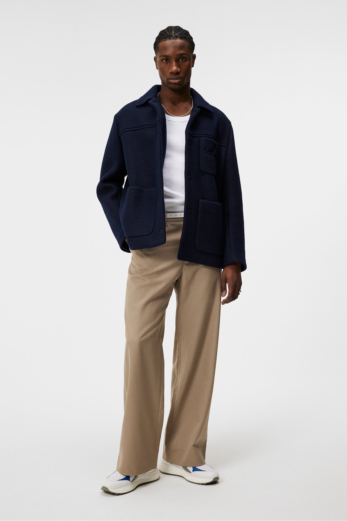 Men | Ferdi Wool Mix Jacket | JL Navy