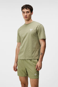 Men | Hale Logo Patch T-Shirt | Oil Green