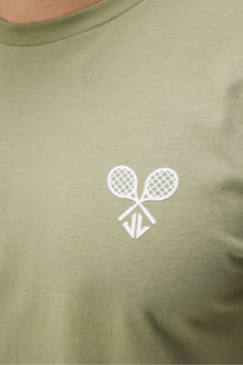 Men | Hale Logo Patch T-Shirt | Oil Green