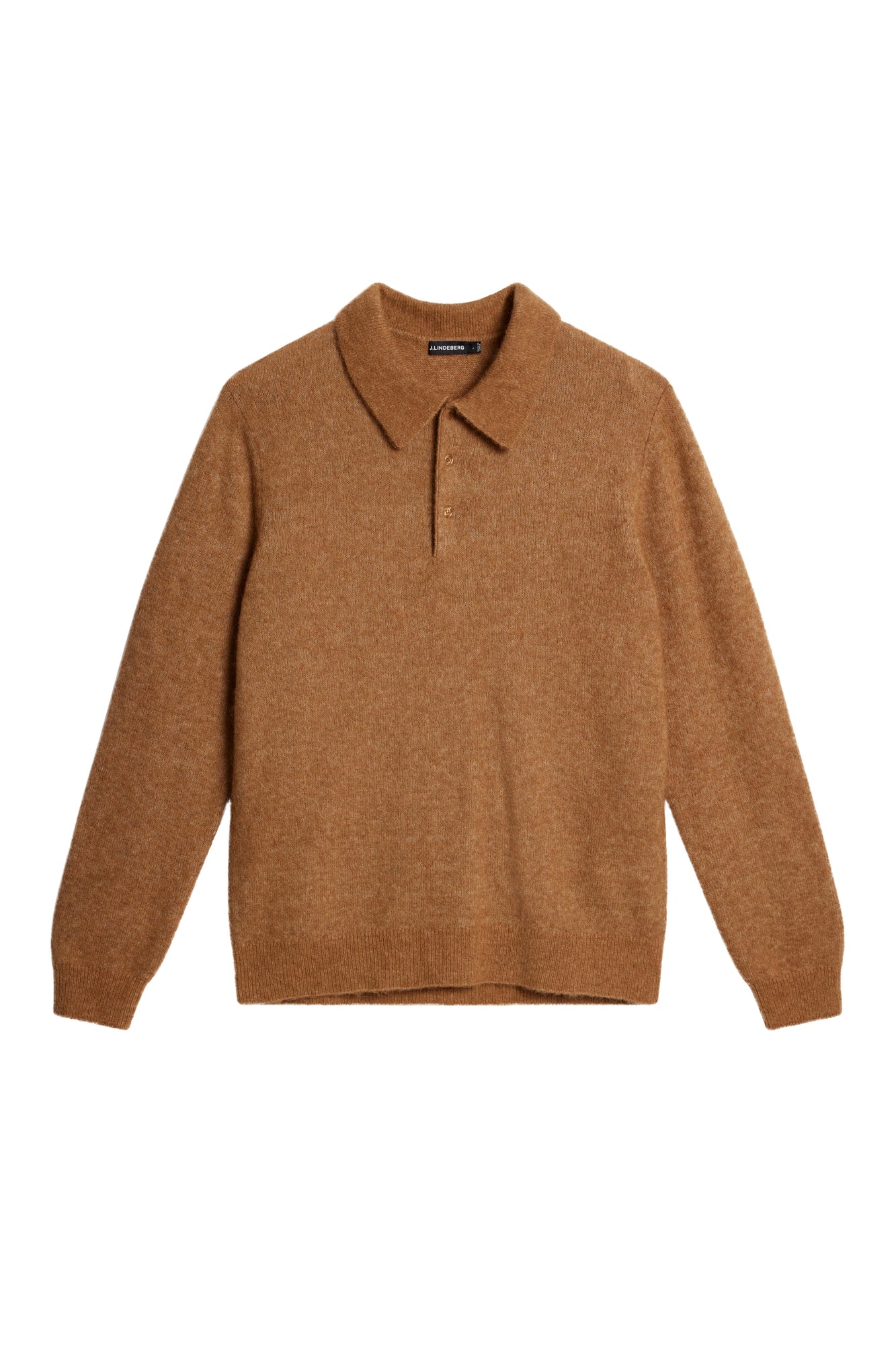 Men | Hayden Hairy Polo Knit | Chipmunk