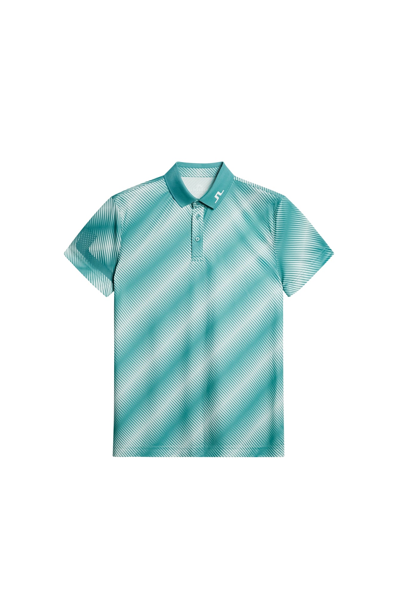 Men | Heath Print Polo | Comb Teal M