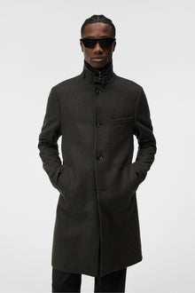 Men | Holger Melton Coat | Forest Green