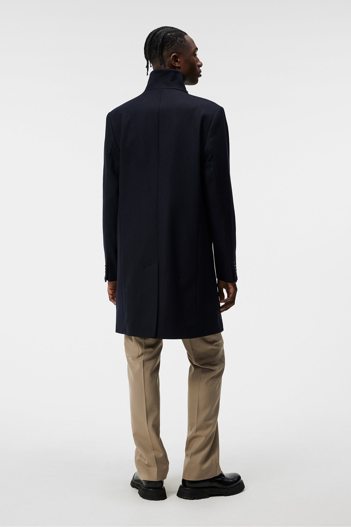 Men | Holger Melton Coat | JL Navy