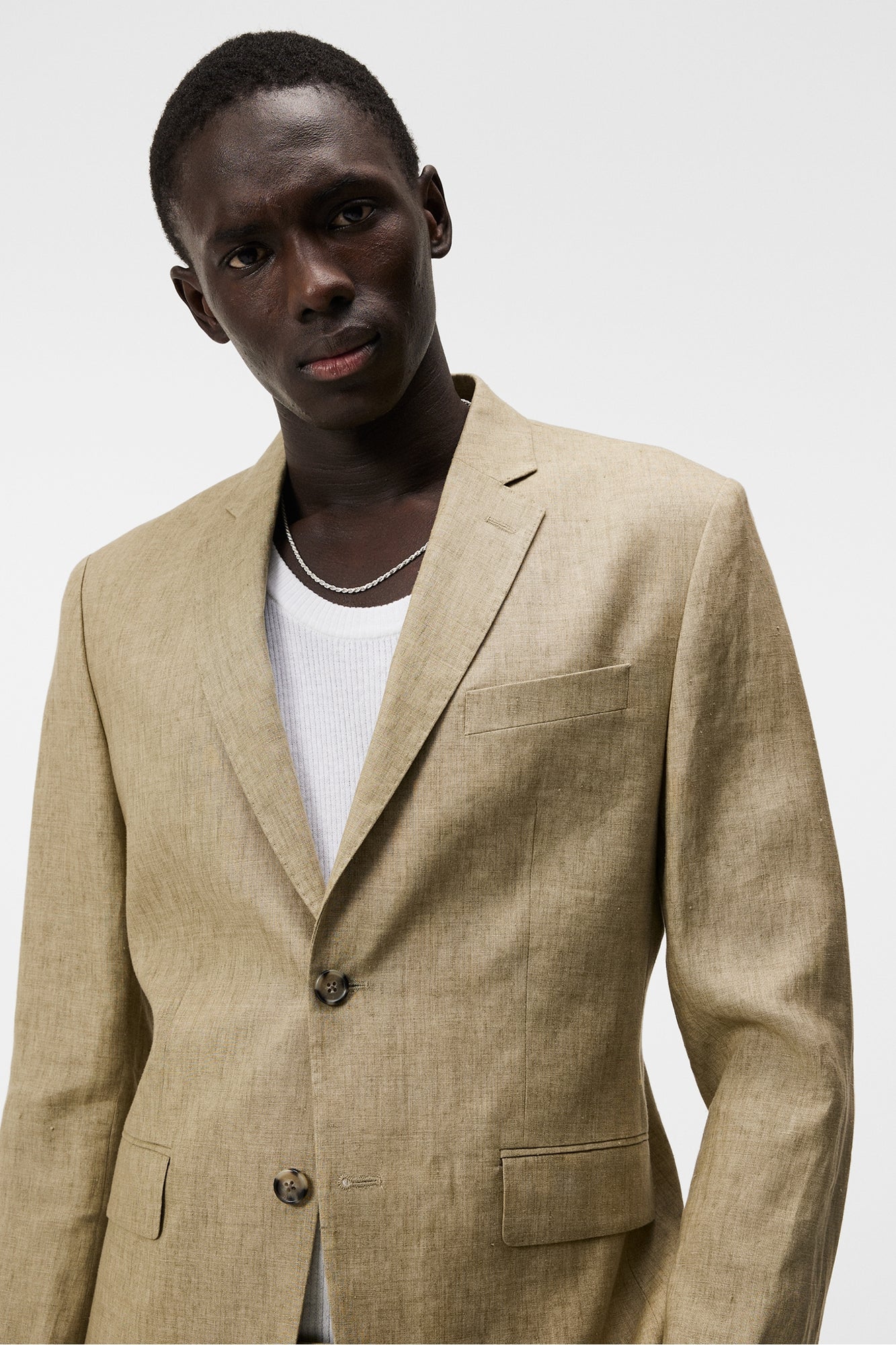Men | Hopper U Super Linen Blazer | Aloe