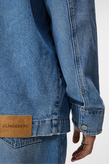 Men | Hunt Washed Deniovershirt | Mid Blue