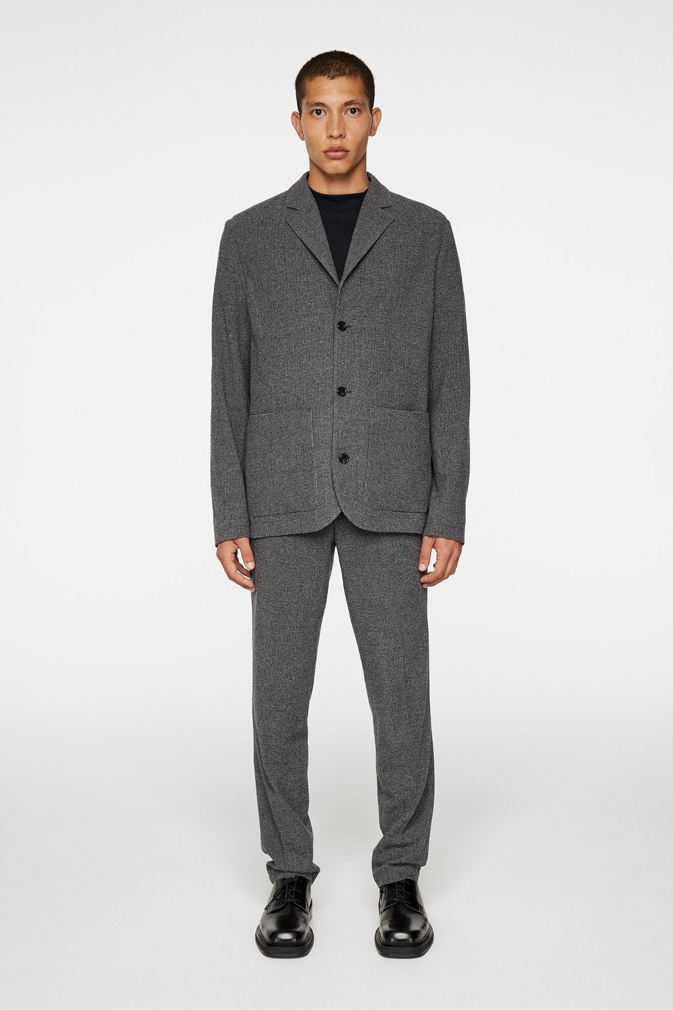 Men | Jack Crinkled Wool Blazer | Black