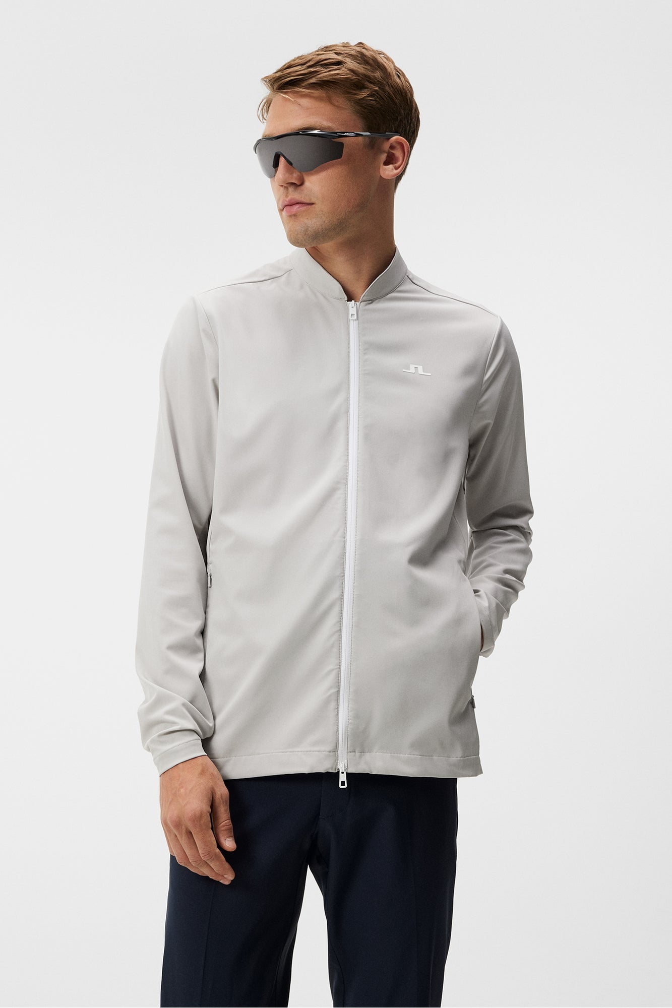 Men | Jeff Hybrid Jacket | Light Grey Melange