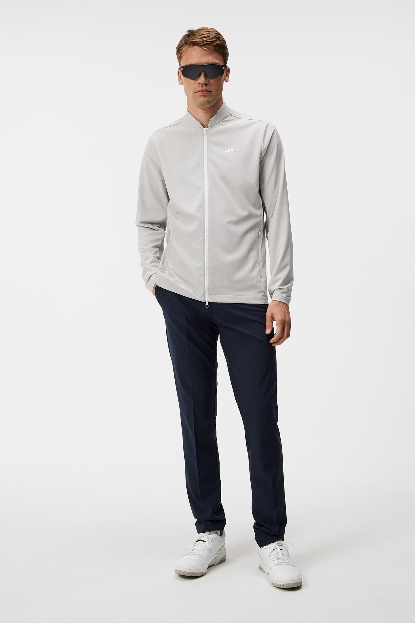 Men | Jeff Hybrid Jacket | Light Grey Melange