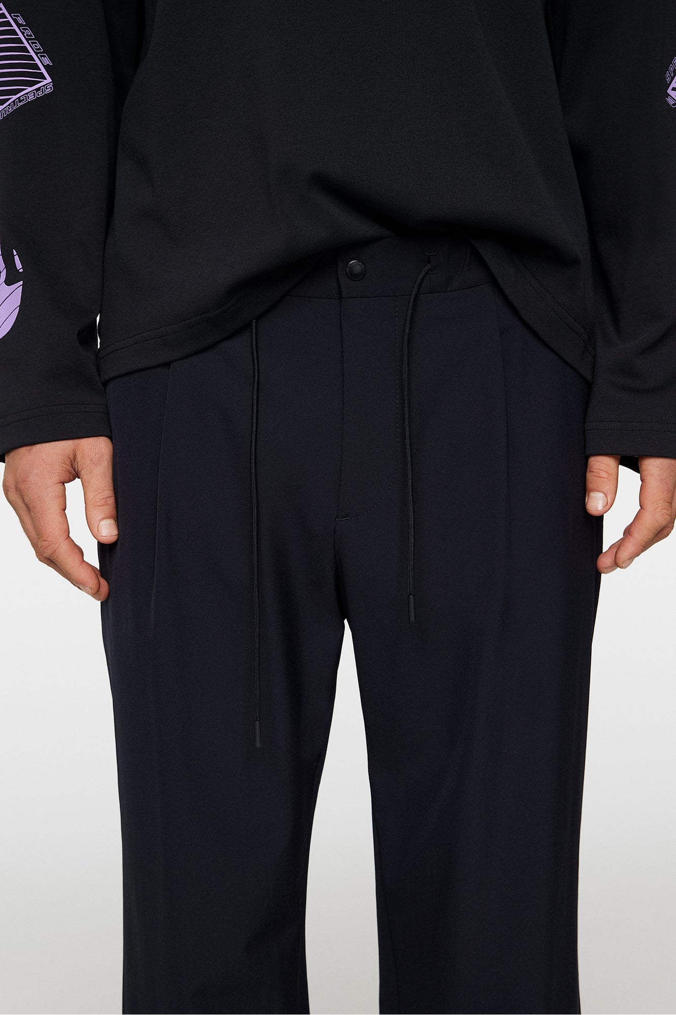 Men | Jin DS Pleated Pants | JL Navy