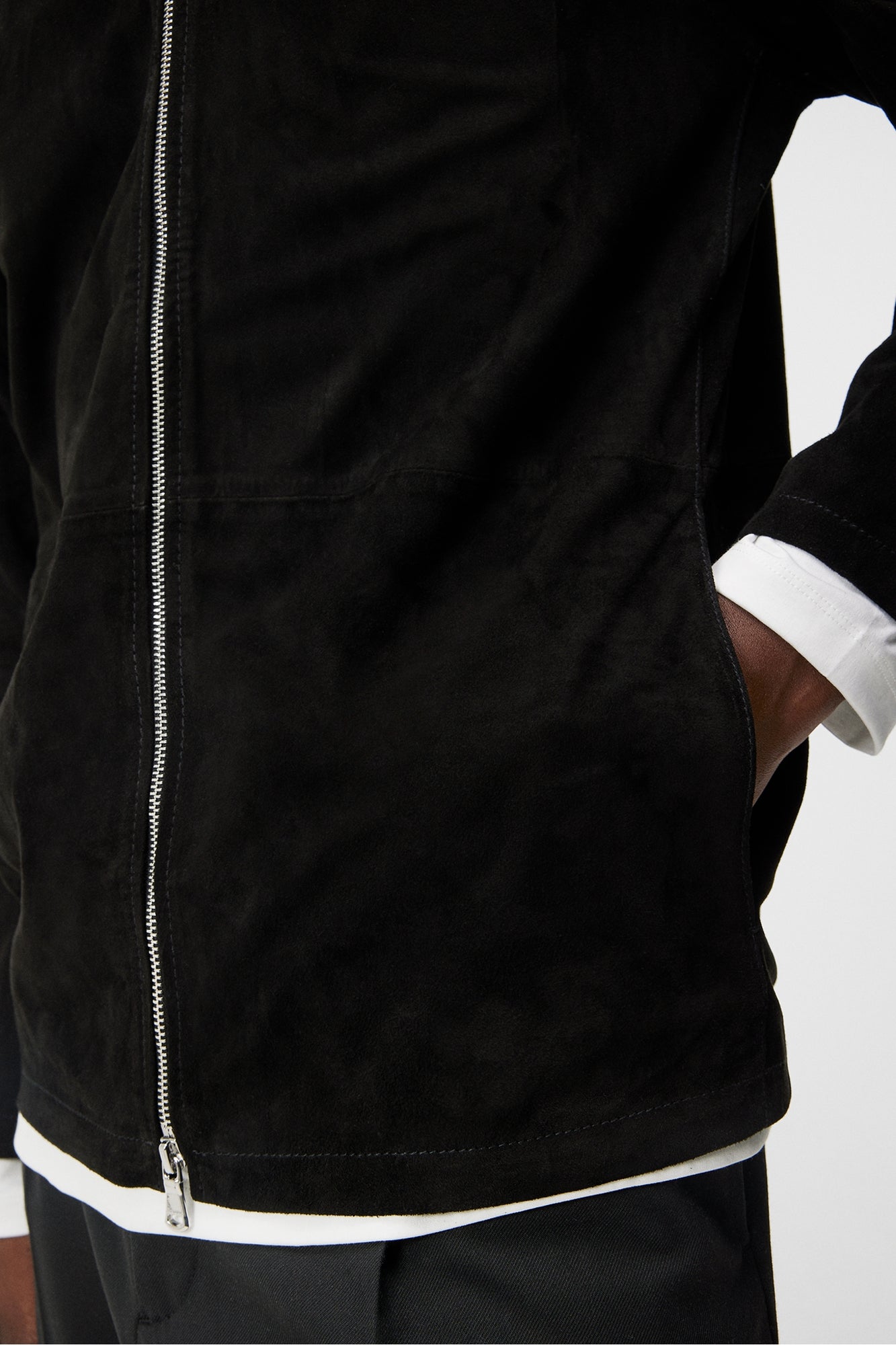 Men | Jonah Suede Overshirt | Black