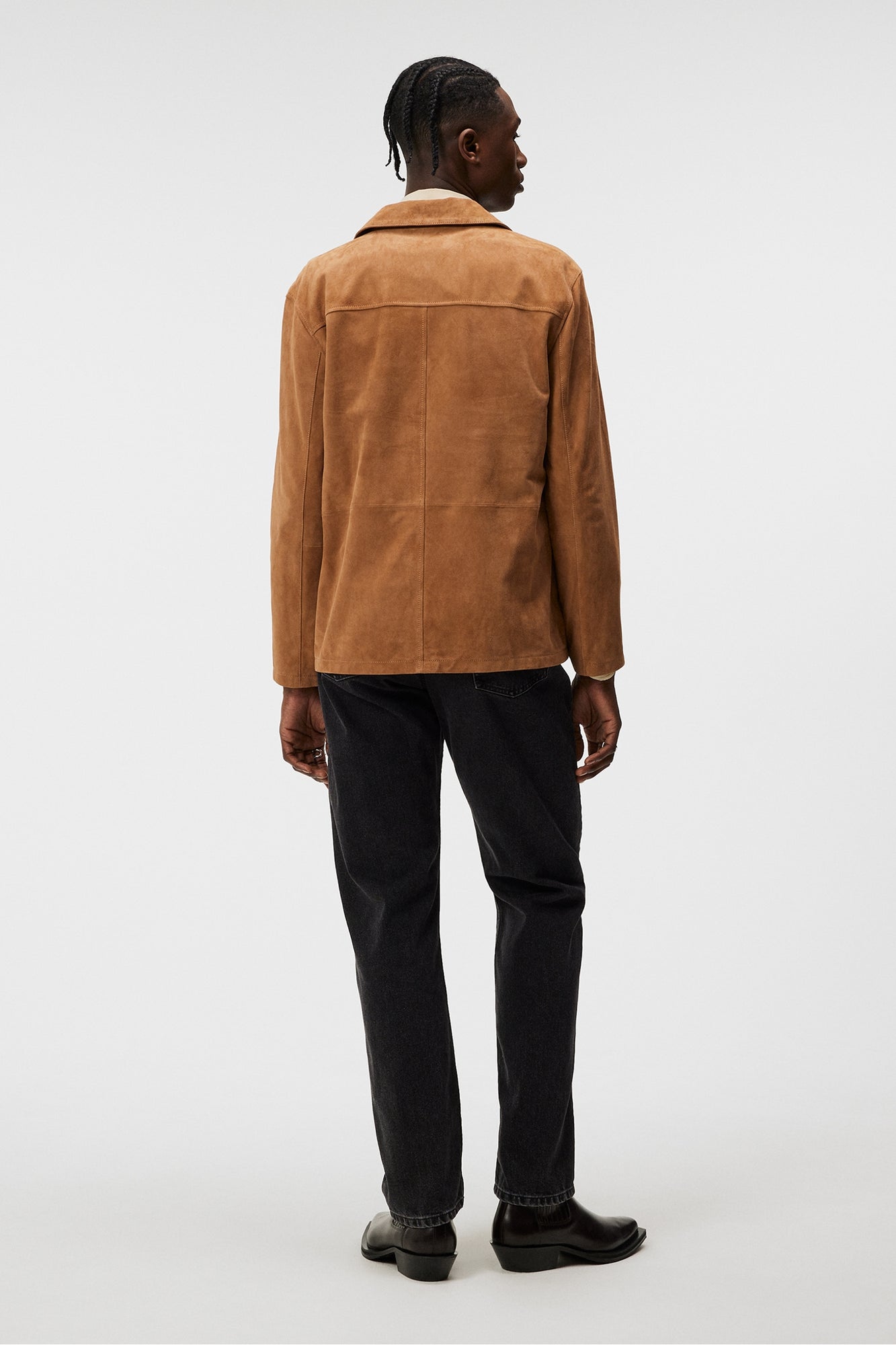 Men | Jonah Suede Overshirt | Chipmunk