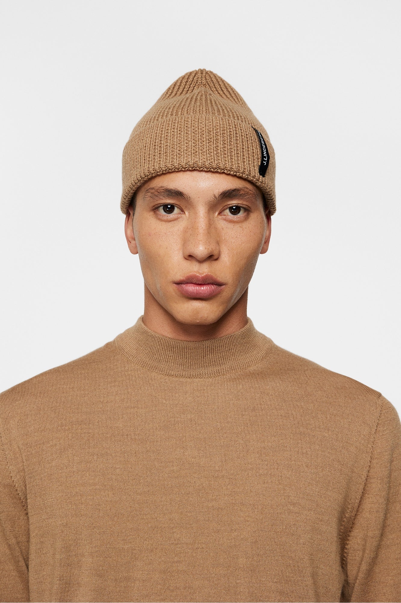 Men | Juan Merino Beanie | Tiger Brown Melange