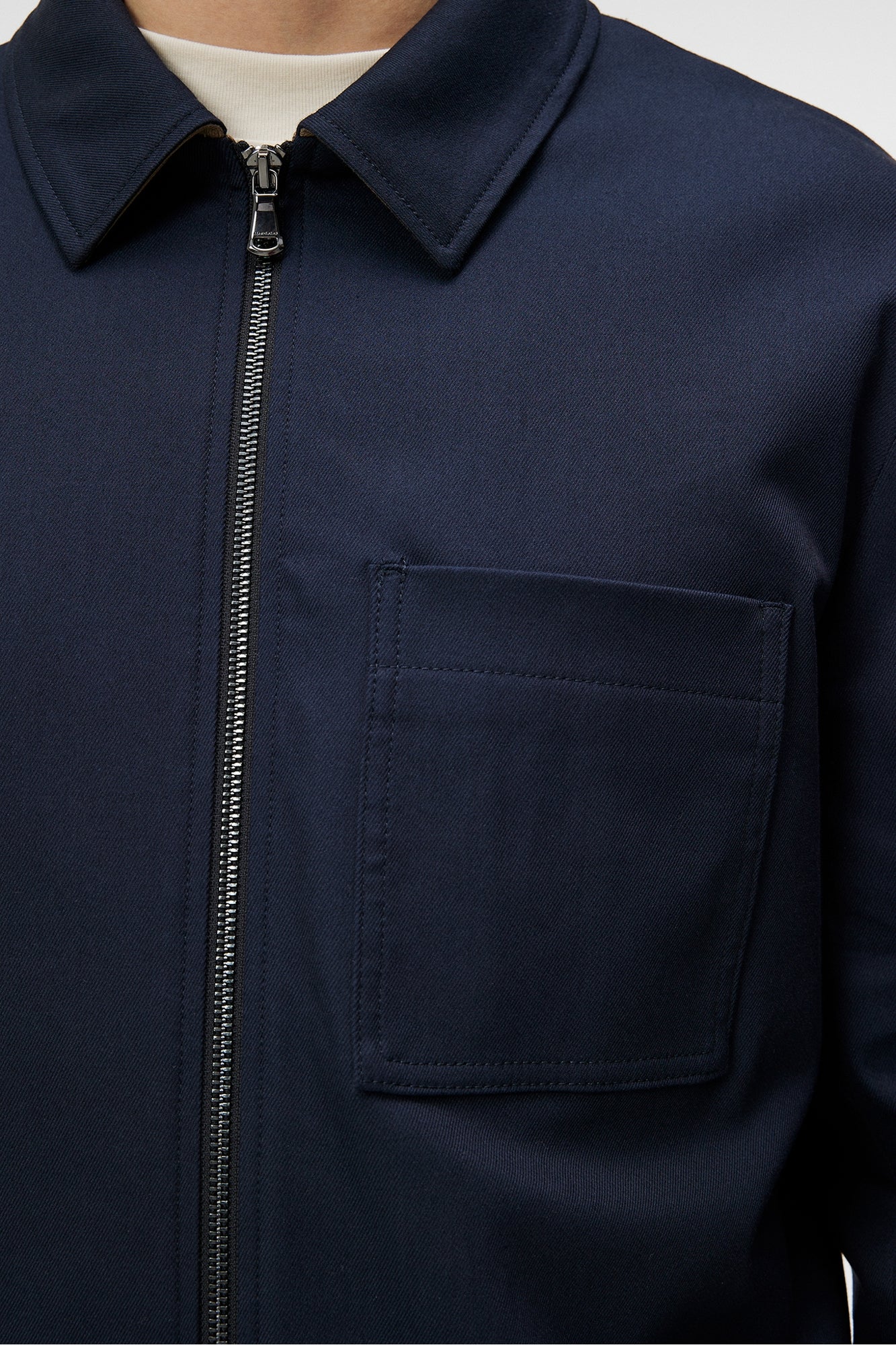 Men | Julius Cotton Twill Overshirt | JL Navy