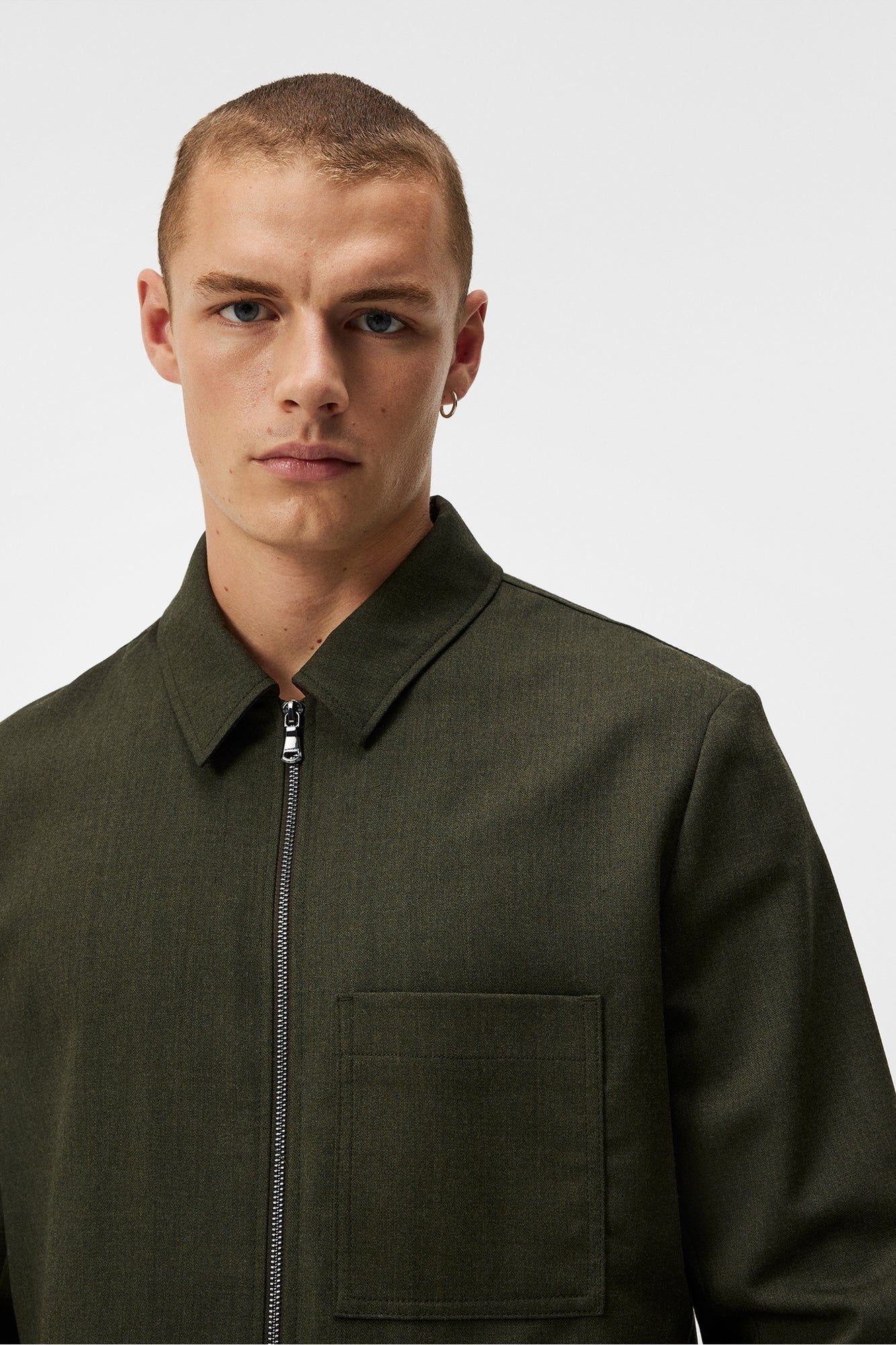 Men | Julius Flannel Overshirt | Forest Green