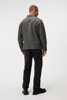 Men | Julius Flannel Overshirt | Mid Grey Melange