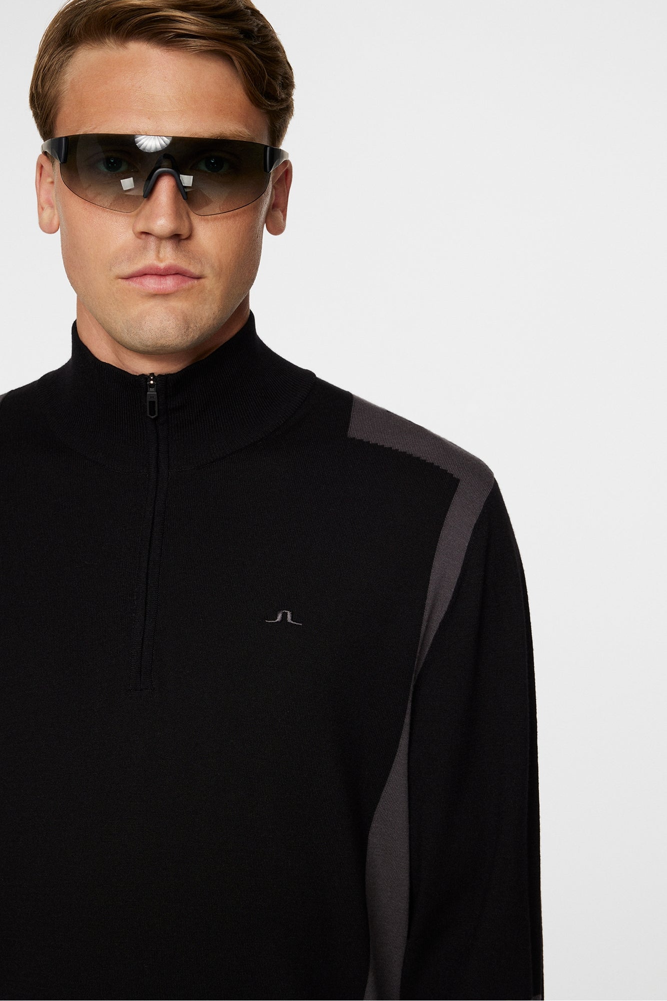 Men | Kendrick Knitted Zip Sweater | Black