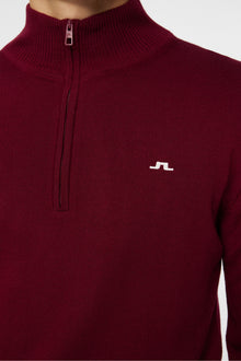 Men | Kian Zipped Sweater | Cabernet