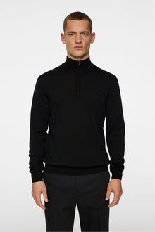 Men | Kiyan Merino Quarter Zip | Black