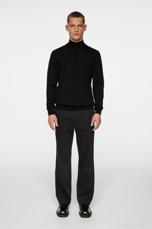 Men | Kiyan Merino Quarter Zip | Black