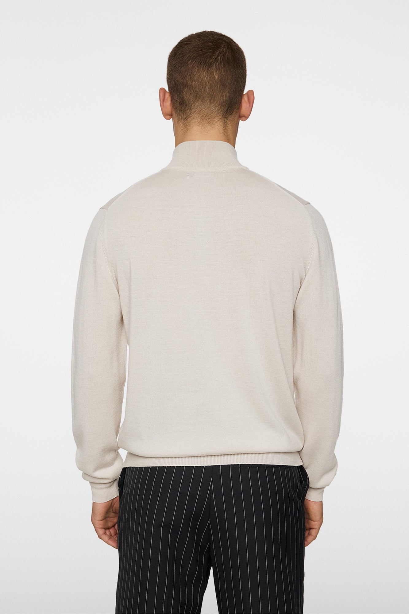 Men | Kiyan Merino Quarter Zip | Moonbeam