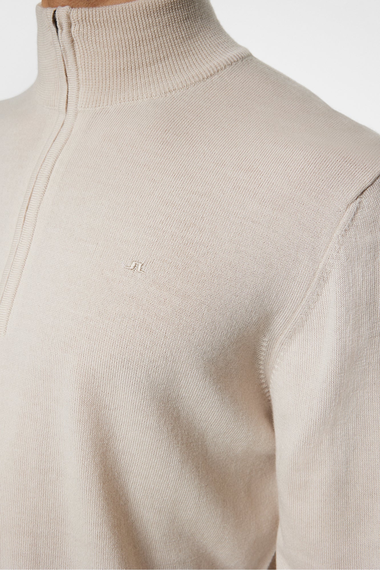 Men | Kiyan Merino Quarter Zip | Moonbeam