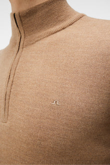 Men | Kiyan Quarter Zip Sweater | Chipmunk Melange