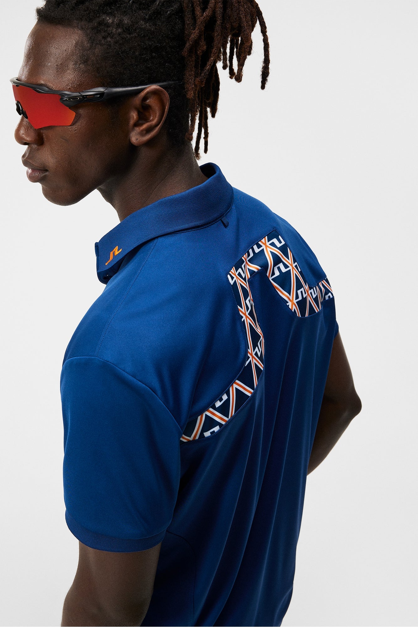 Men | Kv Regular Fit Print Polo | Estate Blue