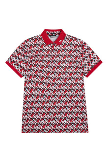 Men | Kv Regular Fit Print Polo | Micro Bridge Cherry