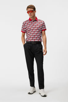 Men | Kv Regular Fit Print Polo | Micro Bridge Cherry
