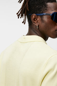 Men | Lear Knitted Shirt | Wax Yellow