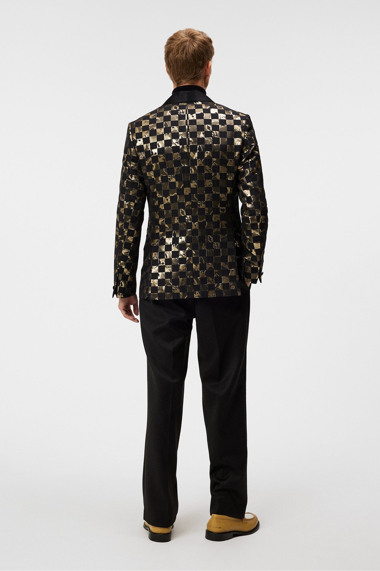 Men | Lenny S Iris Check Blazer | Black