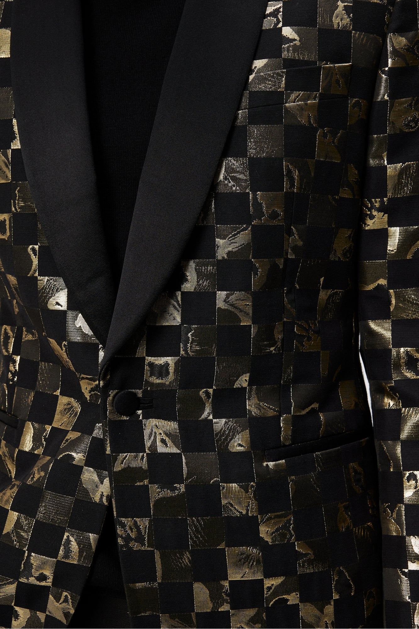 Men | Lenny S Iris Check Blazer | Black