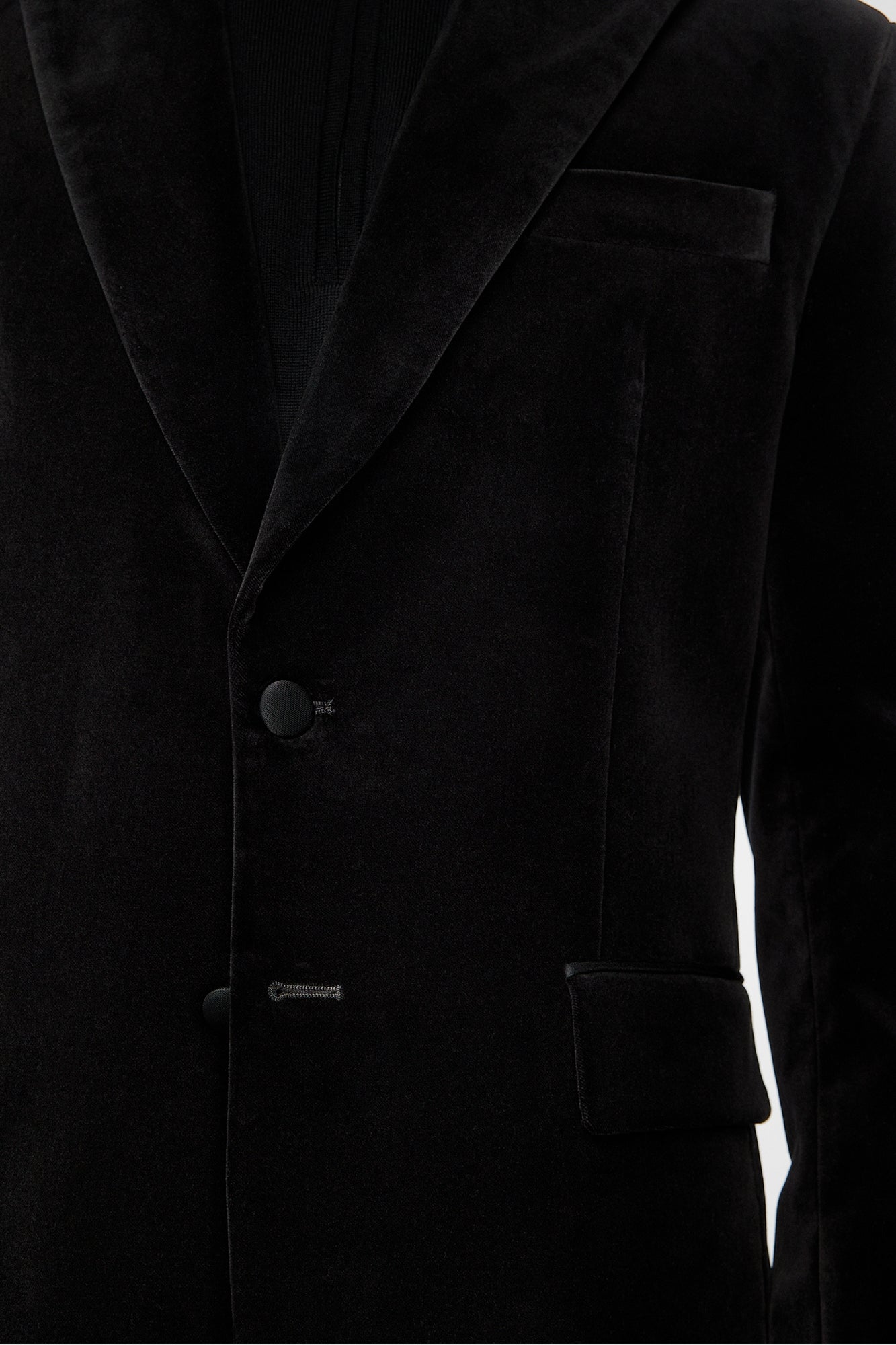 Men | Lenny S Velvet Blazer | Black