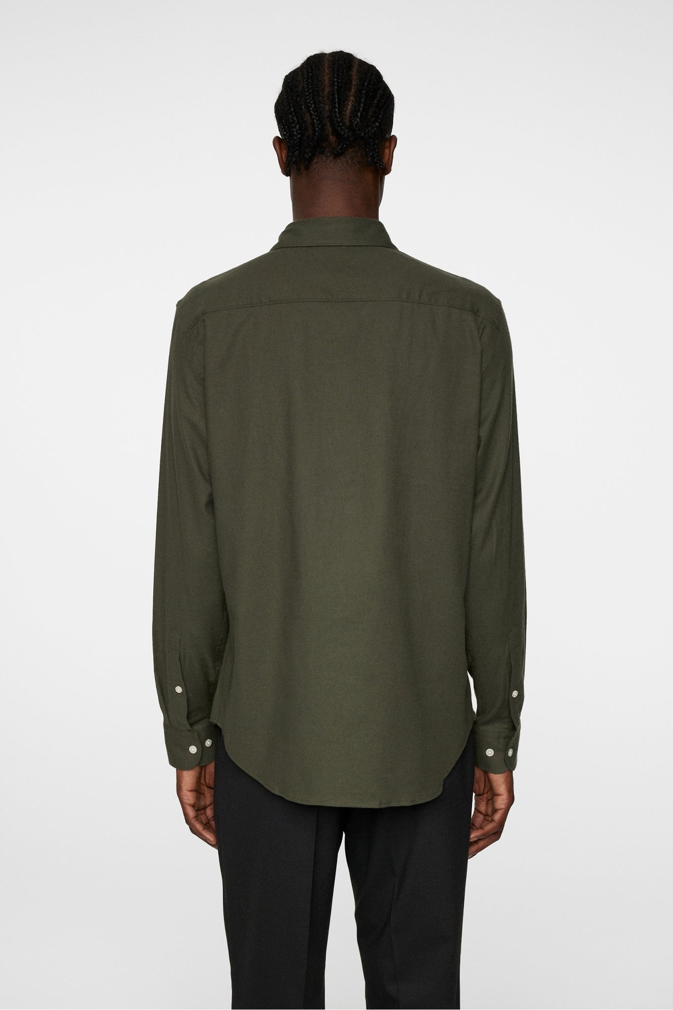 Men | Light Flannel Slishirt | Forest Green