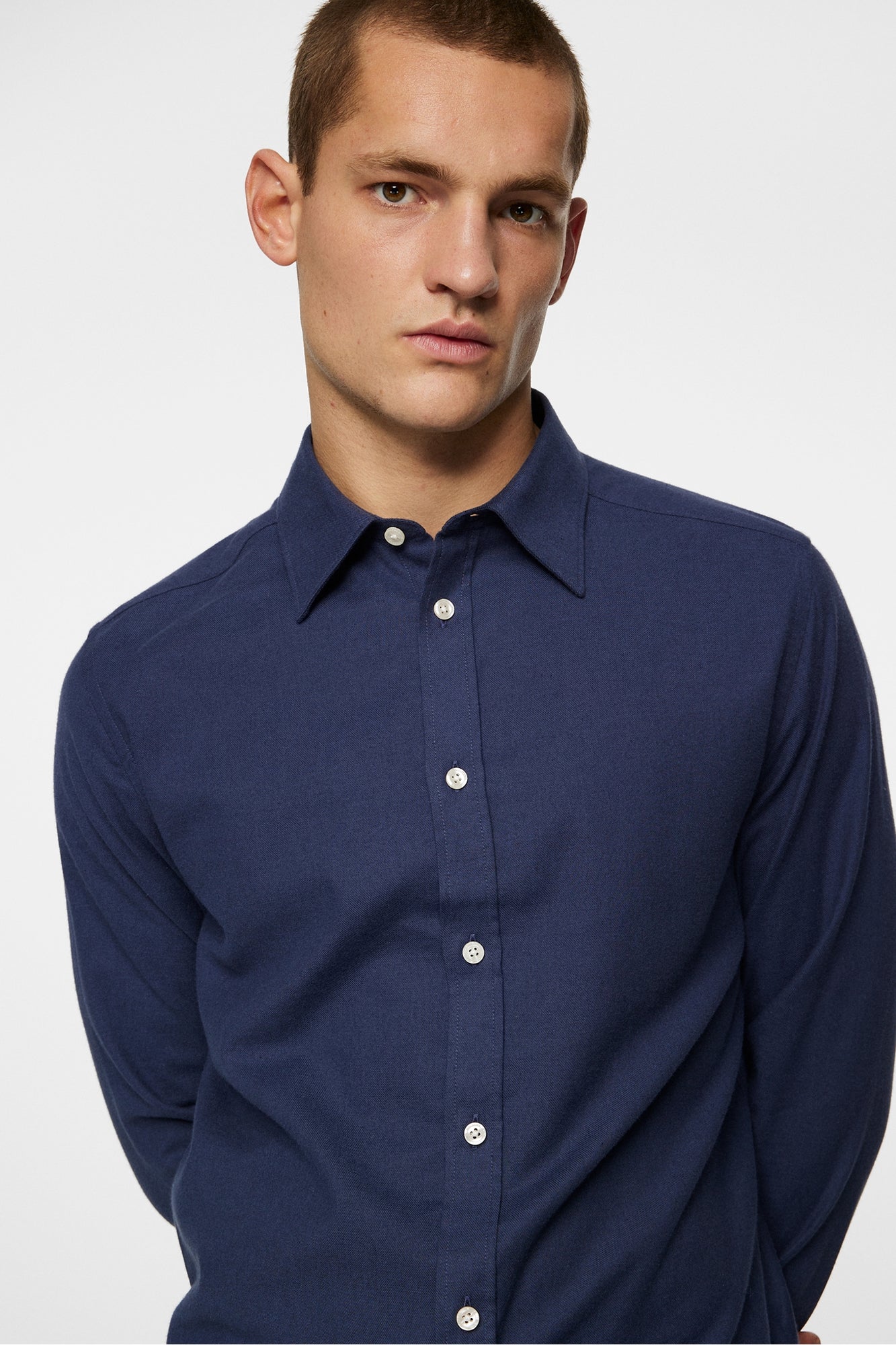 Men | Light Flannel Slishirt | JL Navy (V1)