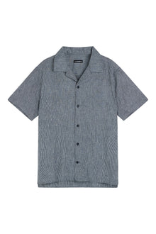 Men | Lind Linen Mix Str Relax Shirt | JL Navy