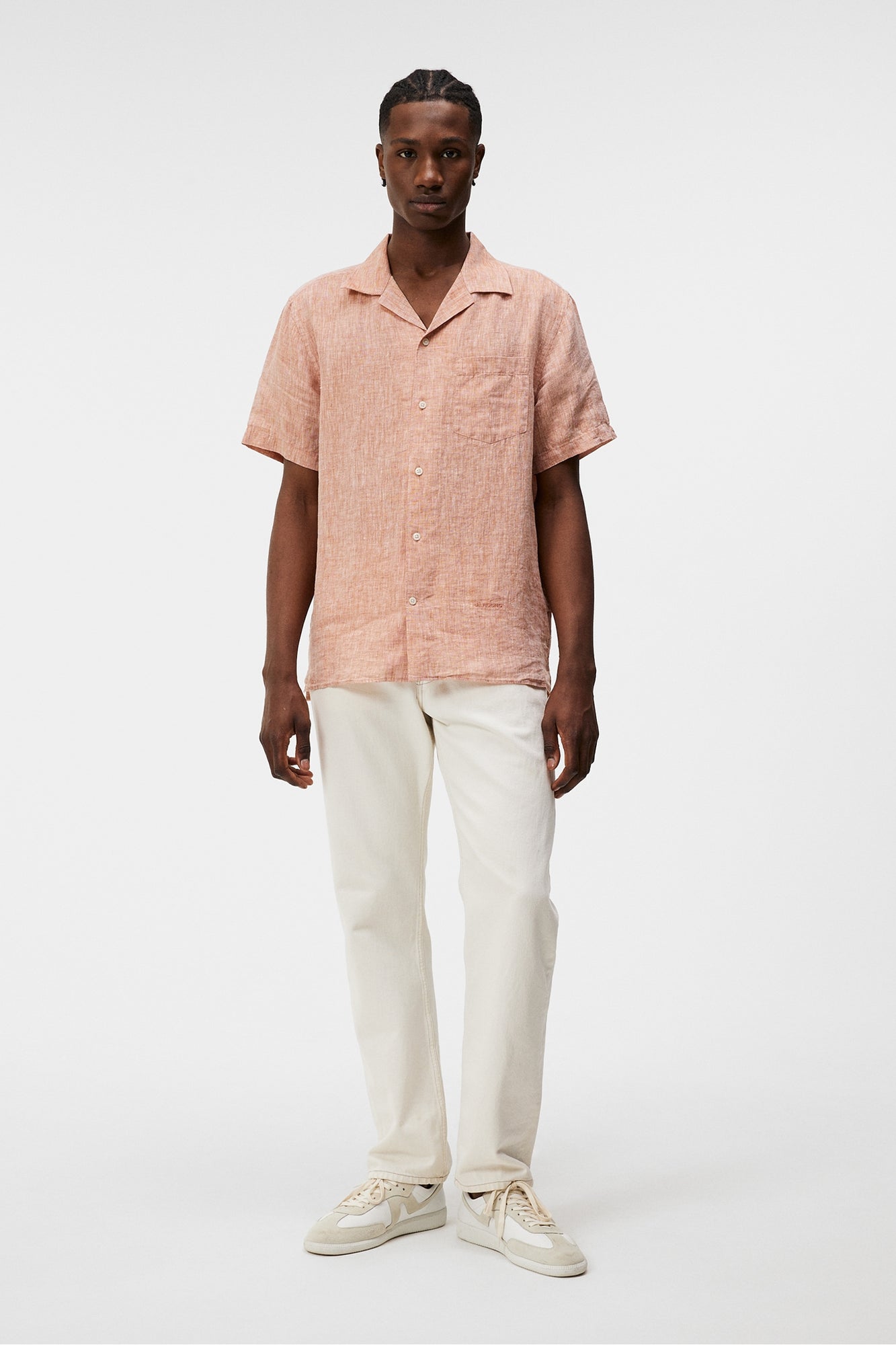 Men | Linen Melange SS Reg Shirt | Minimal