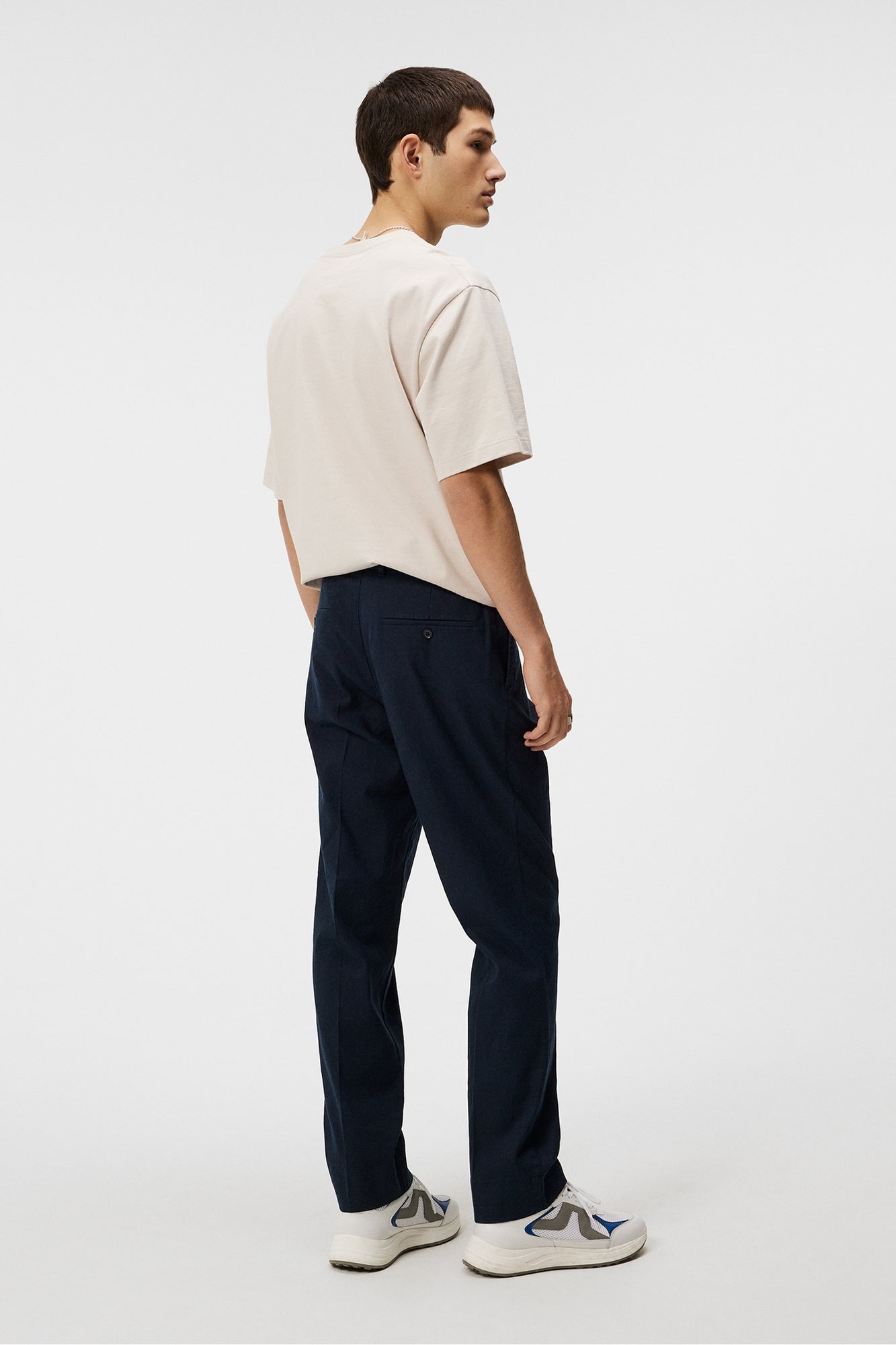 Men | Lois Linen Stretch Pants | JL Navy