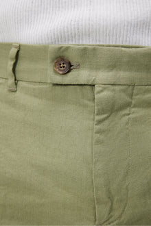 Men | Lois Linen Stretch Pants | Oil Green