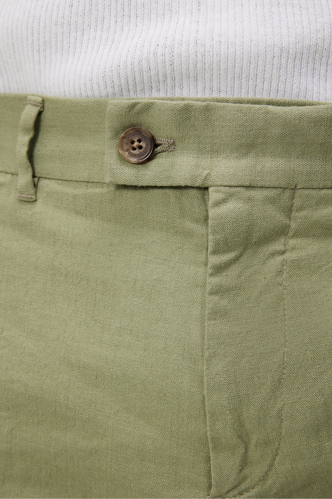 Men | Lois Linen Stretch Pants | Oil Green