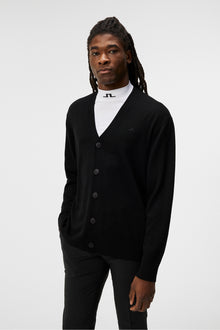 Men | Lucas Knitted Cardigan | Black (V2)