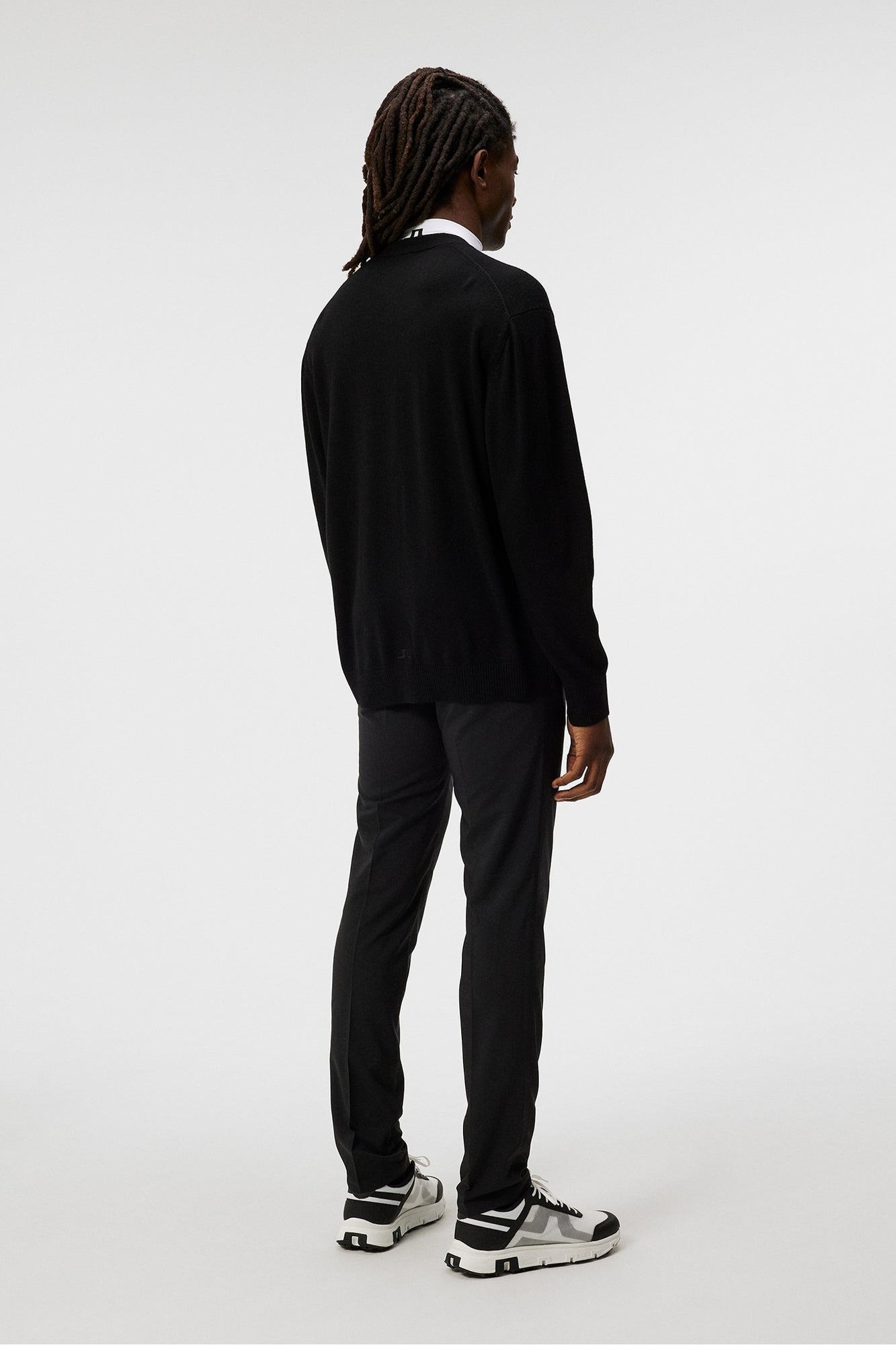 Men | Lucas Knitted Cardigan | Black (V2)