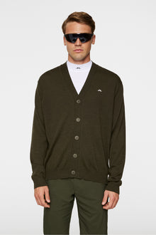 Men | Lucas Knitted Cardigan | Forest Green