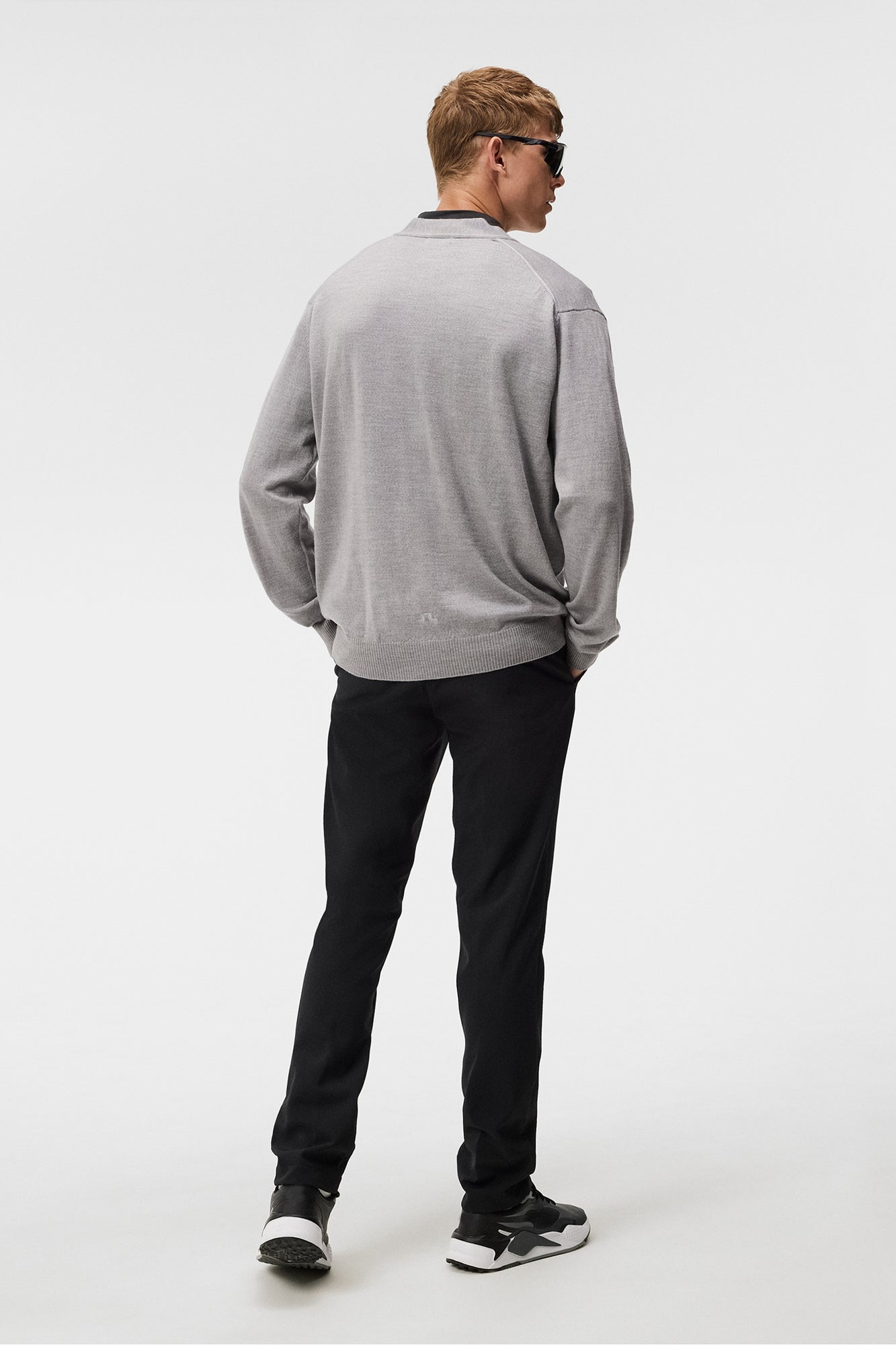 Men | Lucas Knitted Cardigan | Grey Melange