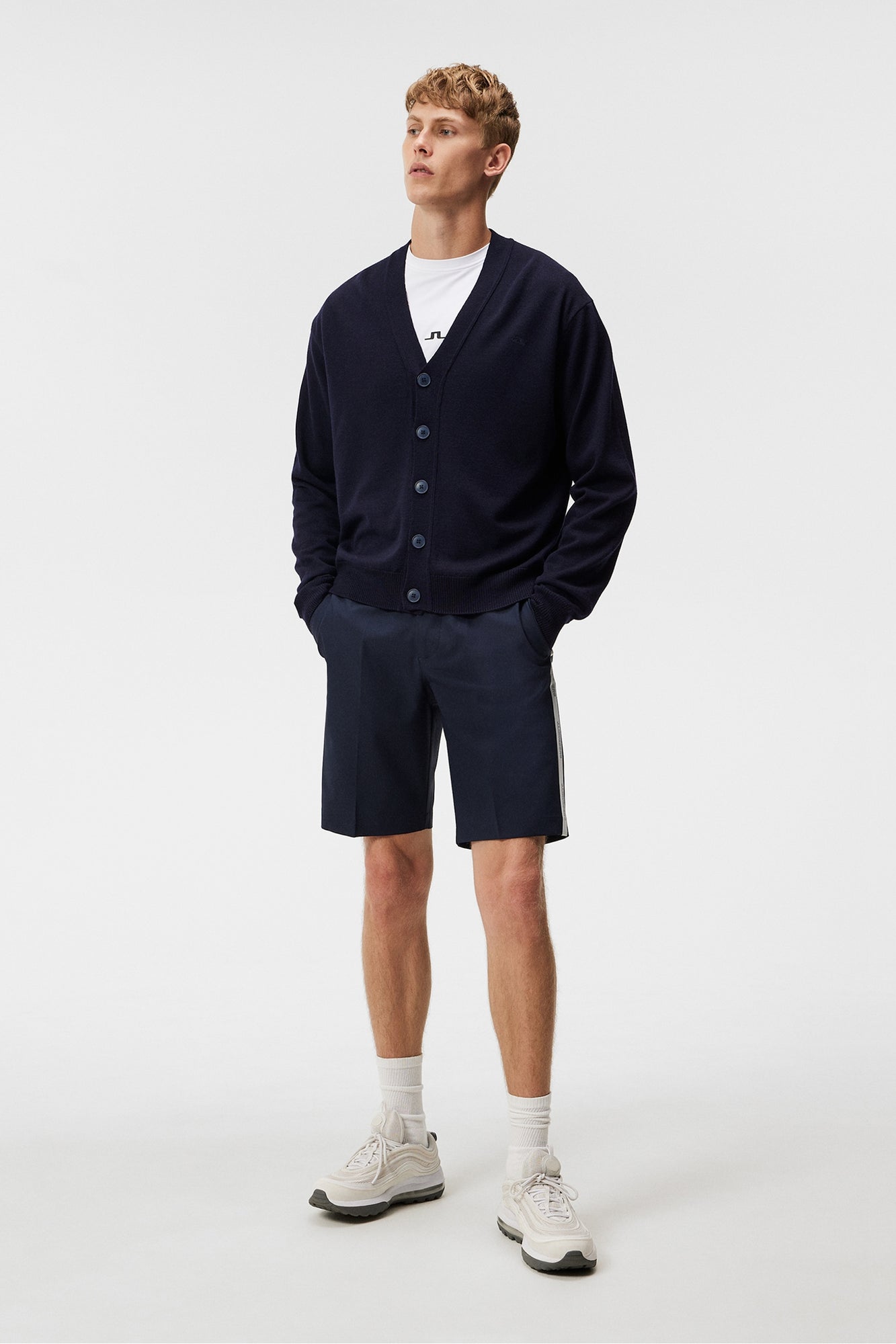 Men | Lucas Knitted Cardigan | JL Navy (V2)